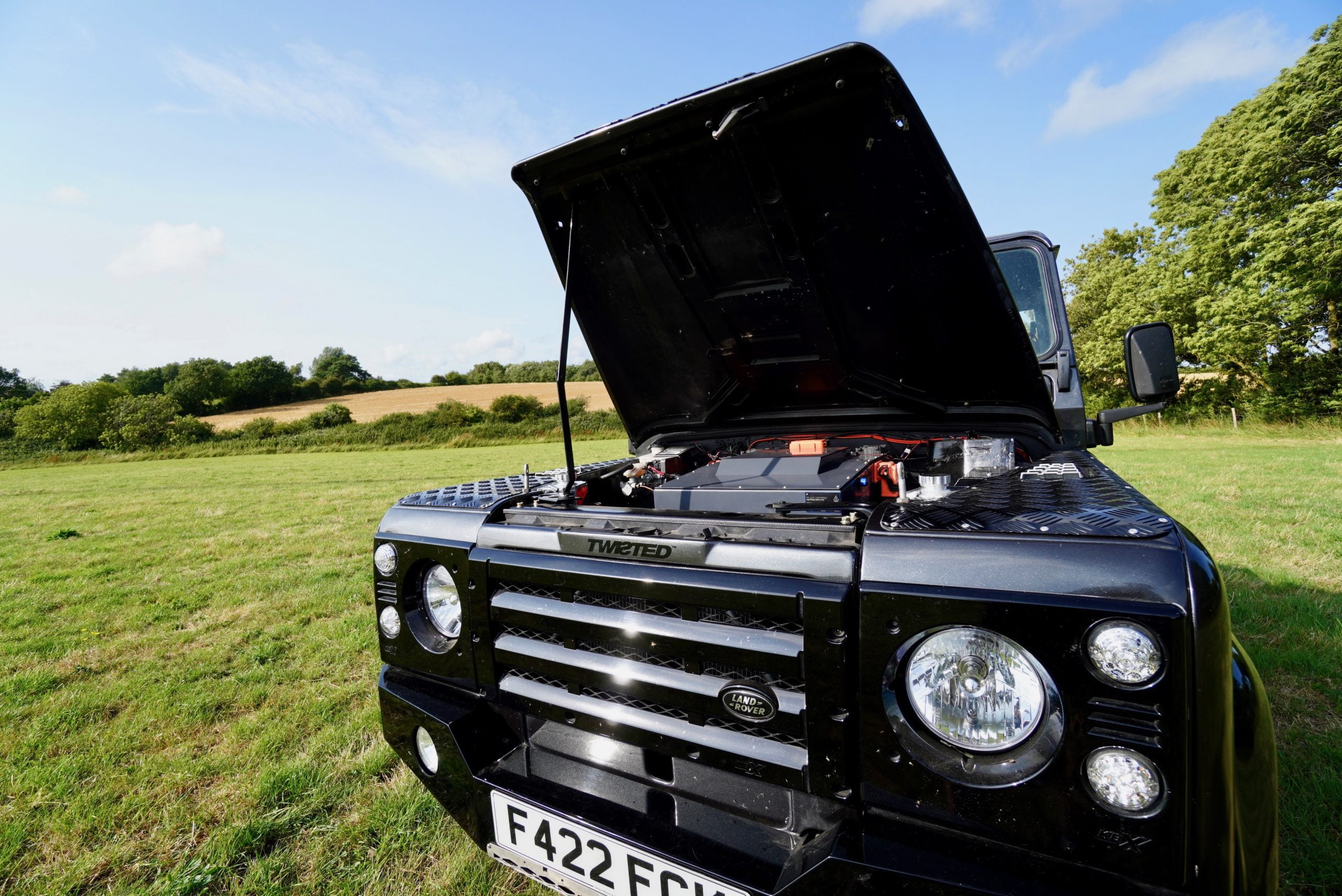 Defender 90 Converted From V8 Engine To Fully Electric